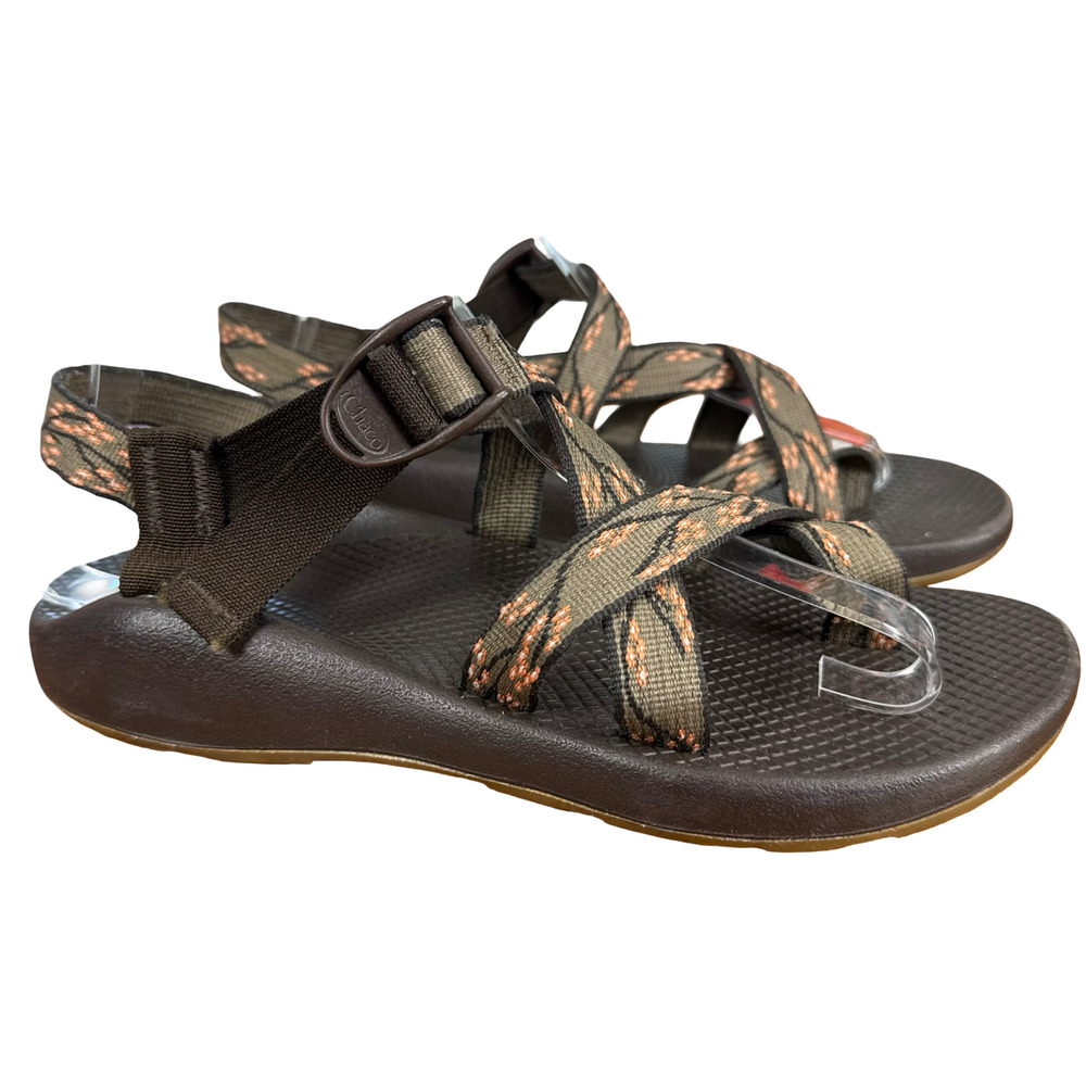 Chaco Z/2 Yampa Cherry Blossom Floral Brown Sandals Strappy Hiking Shoes sz 10